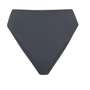 SKIMS Signature Swim Mid Waist Bottom in Gunmental, XXL, NWT